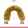 Капа детская Opro Gold + решешок Черно-золотая