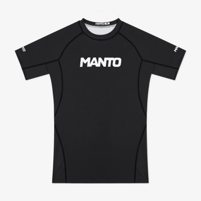  Рашгард MANTO LOGO DUAL с короткими рукавами черный