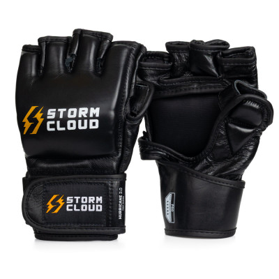 Перчатки для StormCloud ММА Hurricane 3.0 4OZ черные/белые