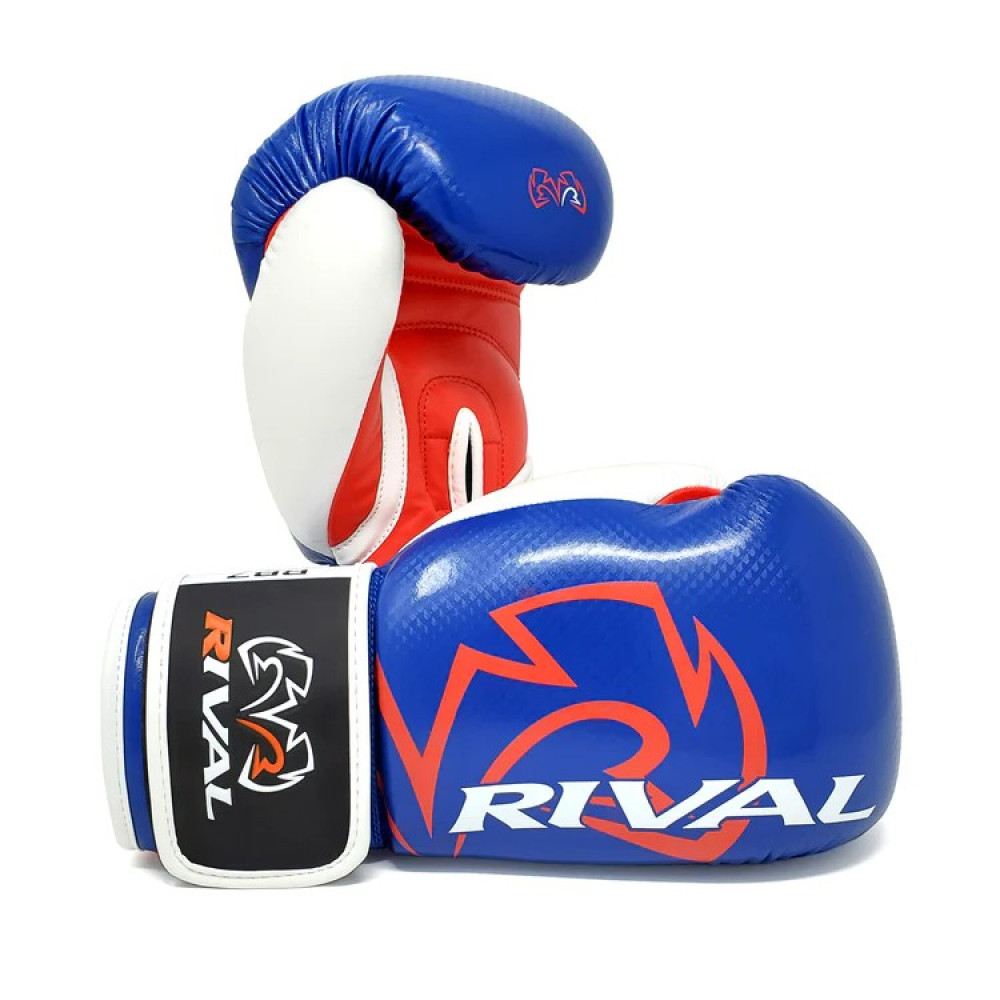Боксерские перчатки Rival RB7 Бело/Красно/Синие