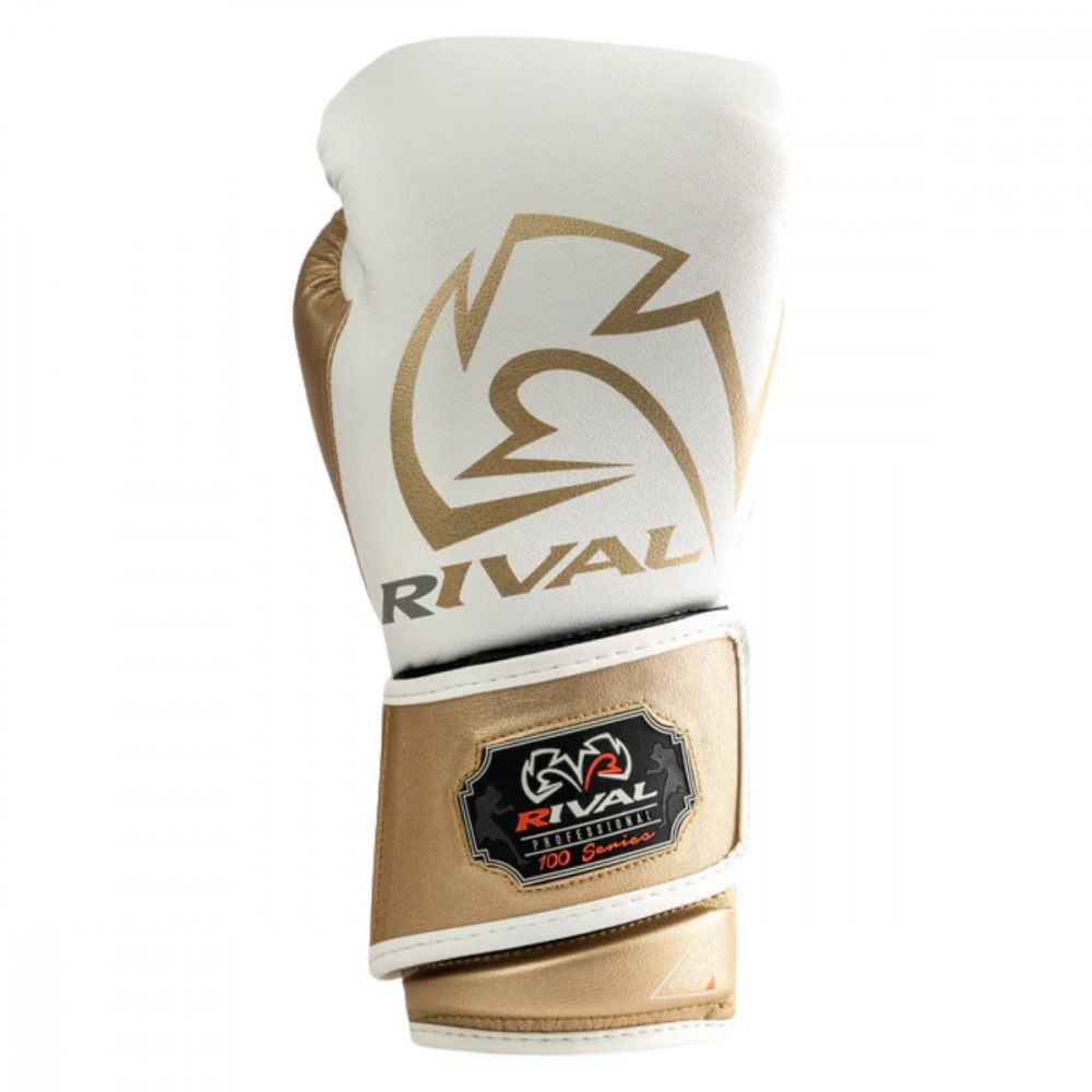 Перчатки боксерские Rival RB100 Бело-золотые