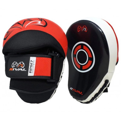 Боксерские лапы Rival RPM7 Черные/Красные