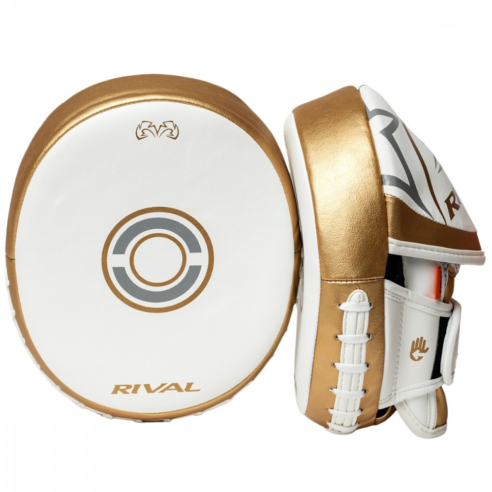 Лапы боксерские Rival RPM100 Cloud Бело-золотые
