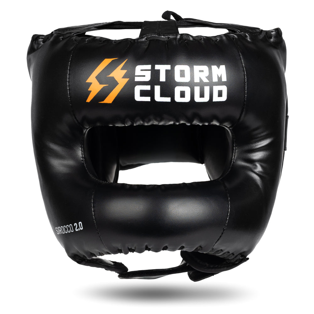 Боксерский шлем с защитой носа StormCloud Sirocco 2.0 черный