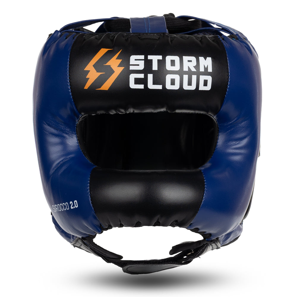 Боксерский шлем с защитой носа StormCloud Sirocco 2.0 синий