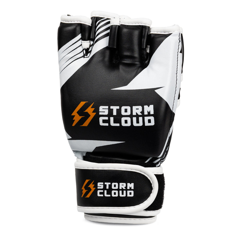 Перчатки для ММА StormCloud Lynx 2.0 черно-белые 4 унции
