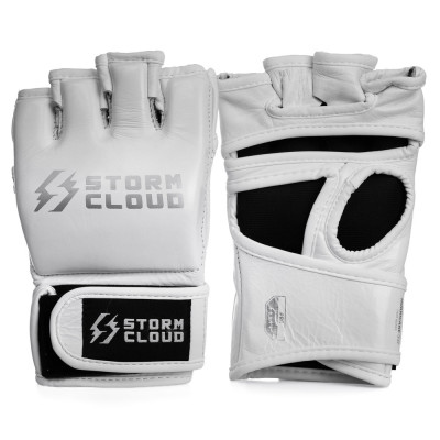 Перчатки для StormCloud ММА Hurricane 3.0 4 OZ без большого пальца белые/серые