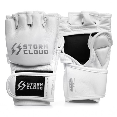 Перчатки для StormCloud ММА Hurricane 3.0 4OZ белые/серые