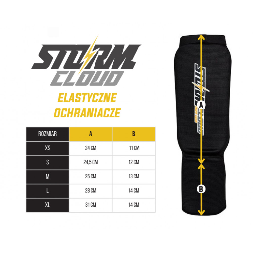 StormCloud Эластичная Защита Голени Белая