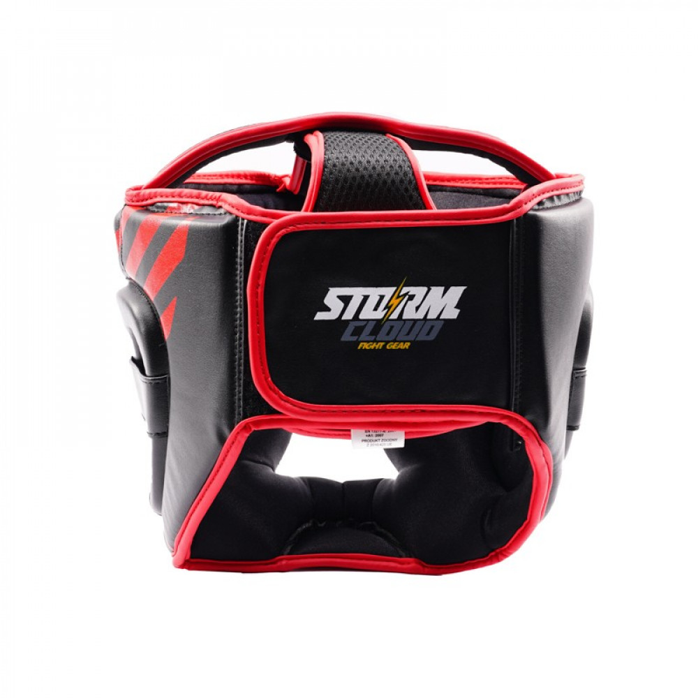 Шлем боксерский детский StormCloud Lynx Черно-красный
