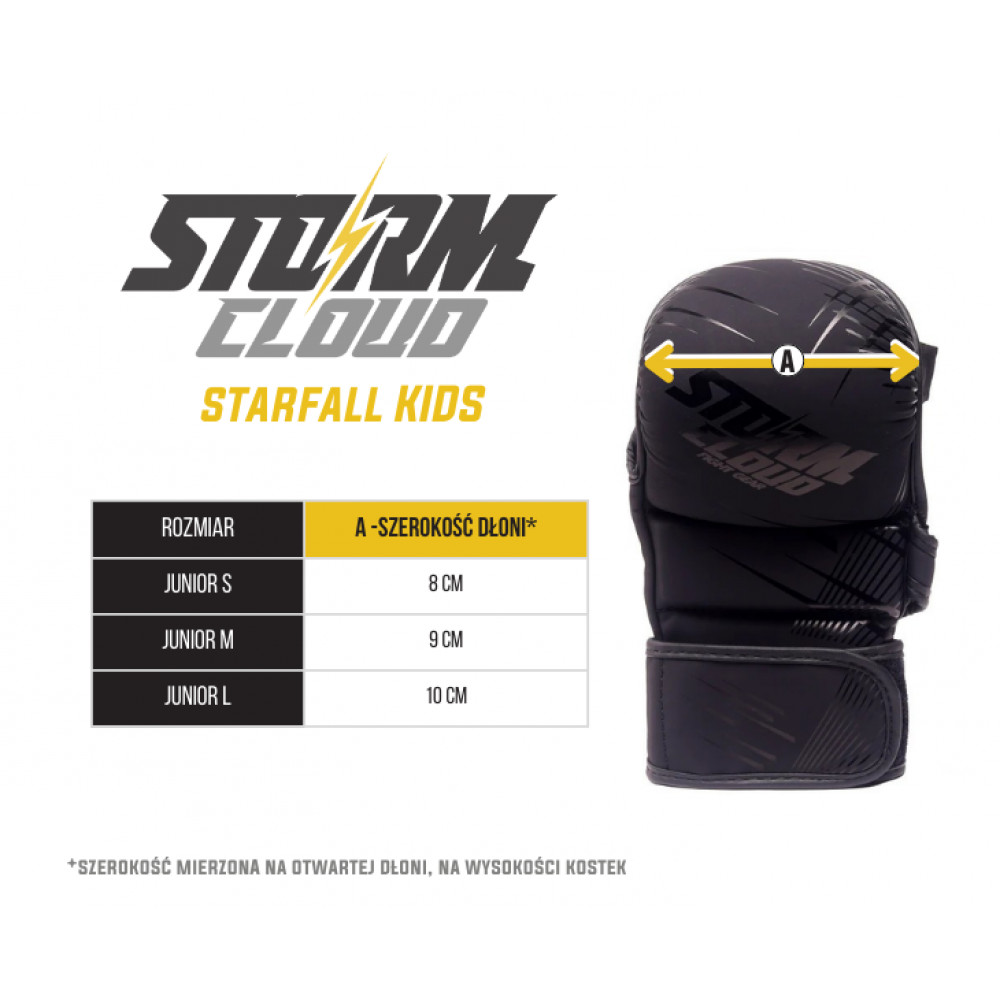 Перчатки для ММА StormCloud детские StarFall Бело-Розовые