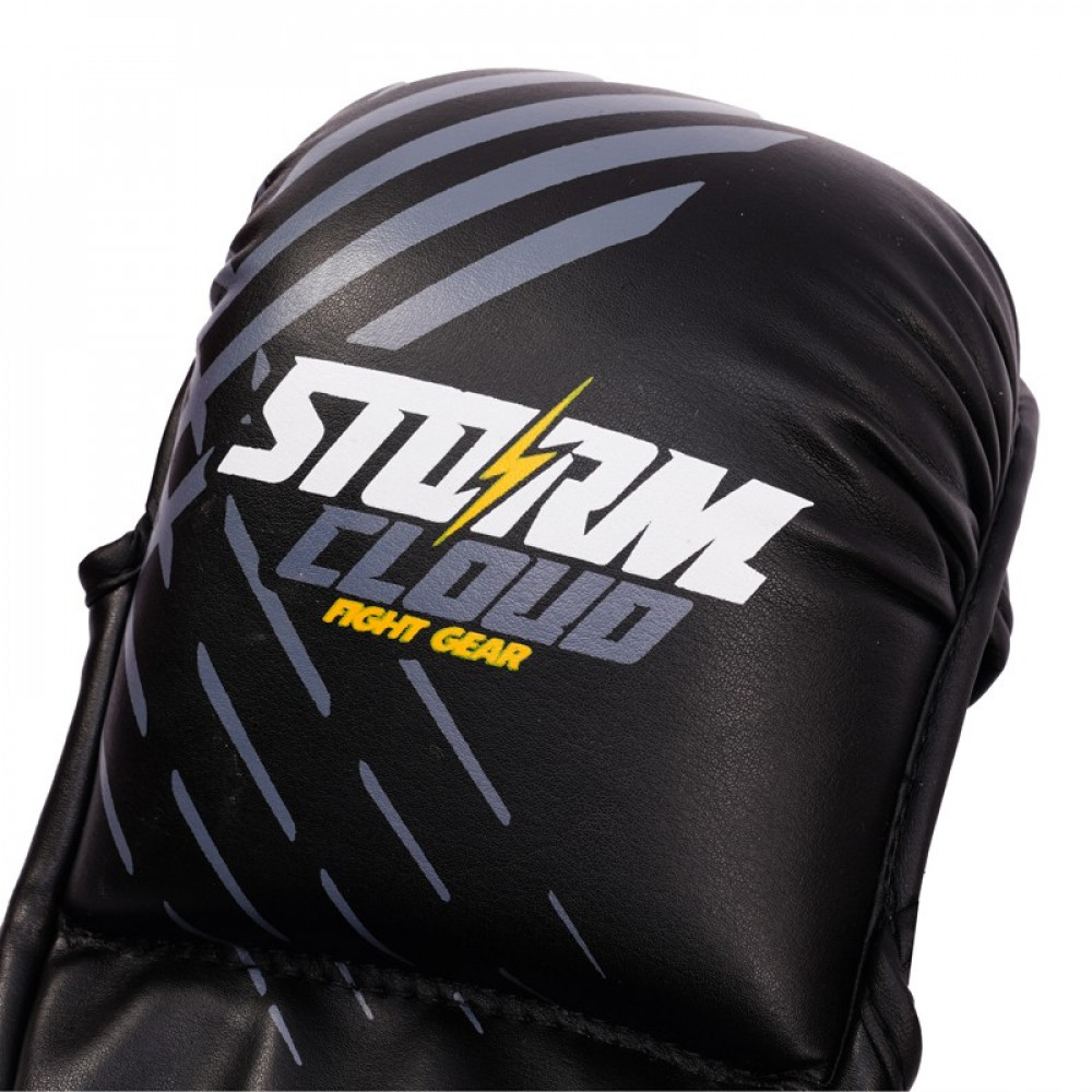 Перчатки для ММА детские StormCloud Lynx Черно-серые