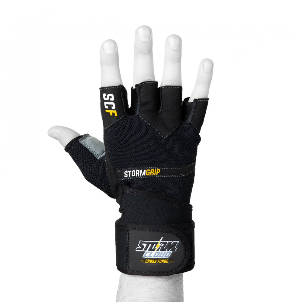 Тренировочные перчатки StormCloud Gym Training Gloves FG-1 Черно-серые