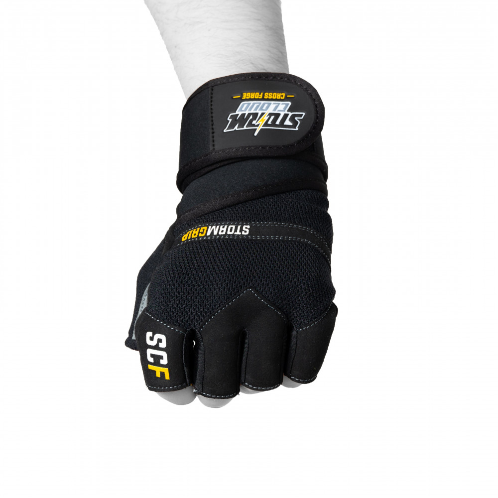 Тренировочные перчатки StormCloud Gym Training Gloves FG-1 Черно-серые