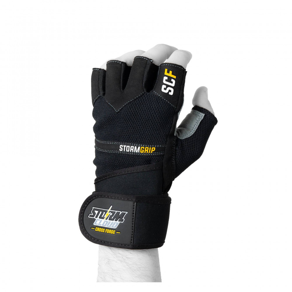 Тренировочные перчатки StormCloud Gym Training Gloves FG-1 Черно-серые