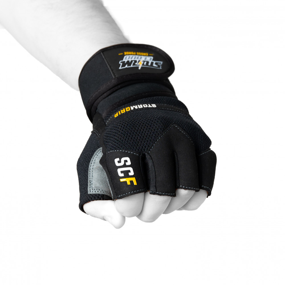Тренировочные перчатки StormCloud Gym Training Gloves FG-1 Черно-серые