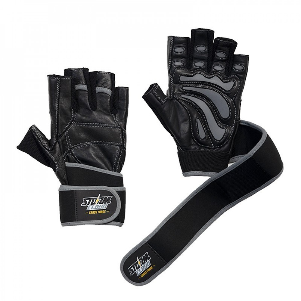 Тренировочные перчатки StormCloud Gym Training Gloves FG-3 Черно-серые