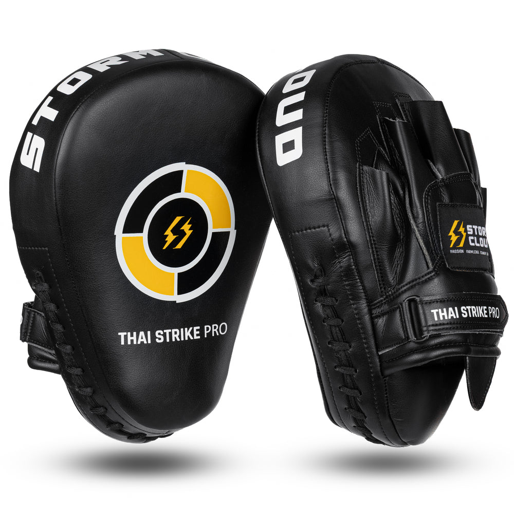 Боксерские лапы StormCloud Thai Strike черные