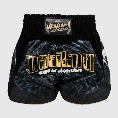 Шорты Venum Attack Muay Thai Черно-серые