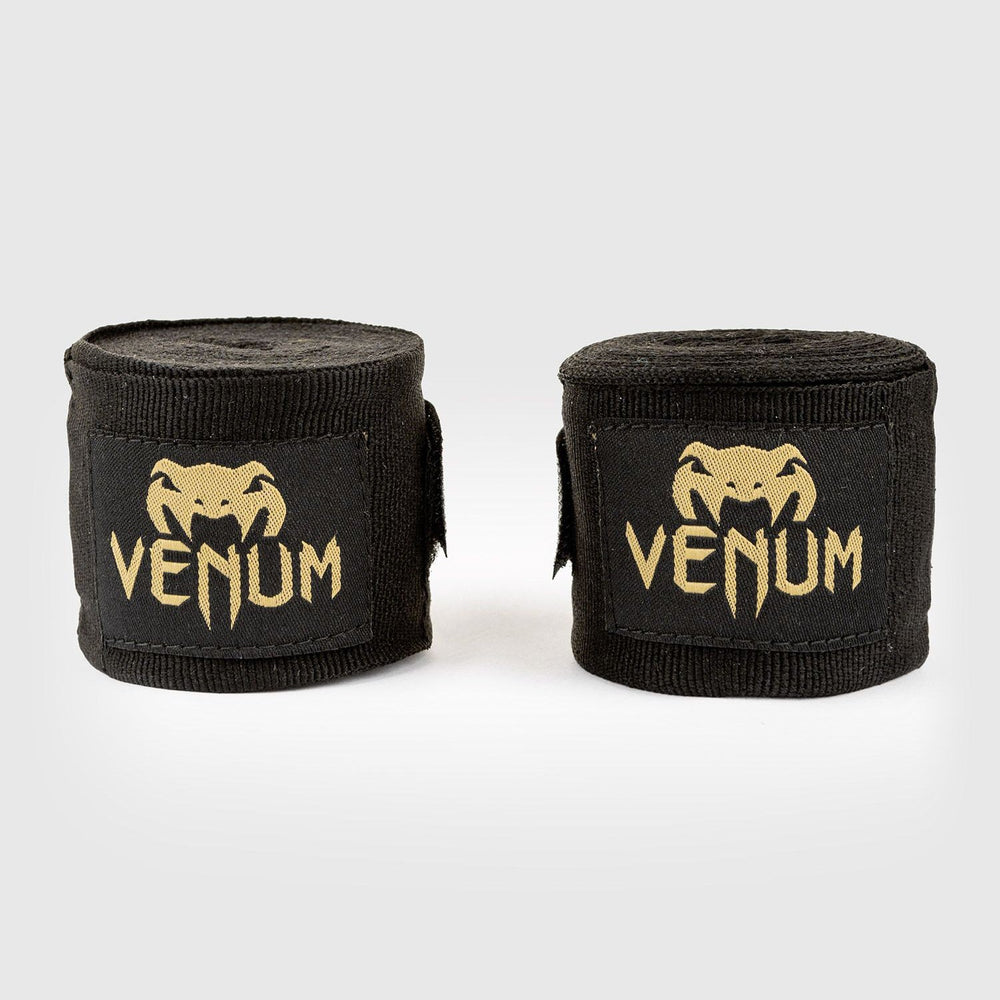 Бинты боксерские Venum Черно/Золотые 4м