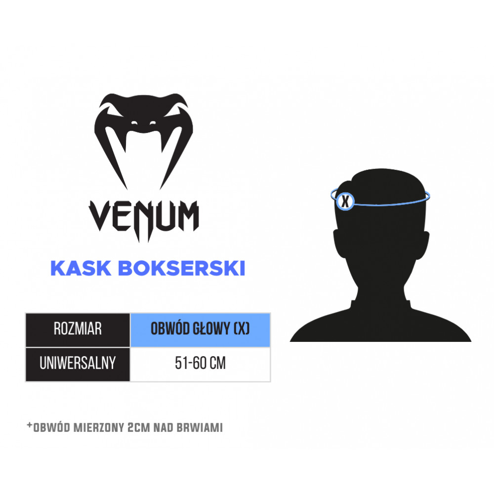 Боксерский шлем Venum Elite бело-черный