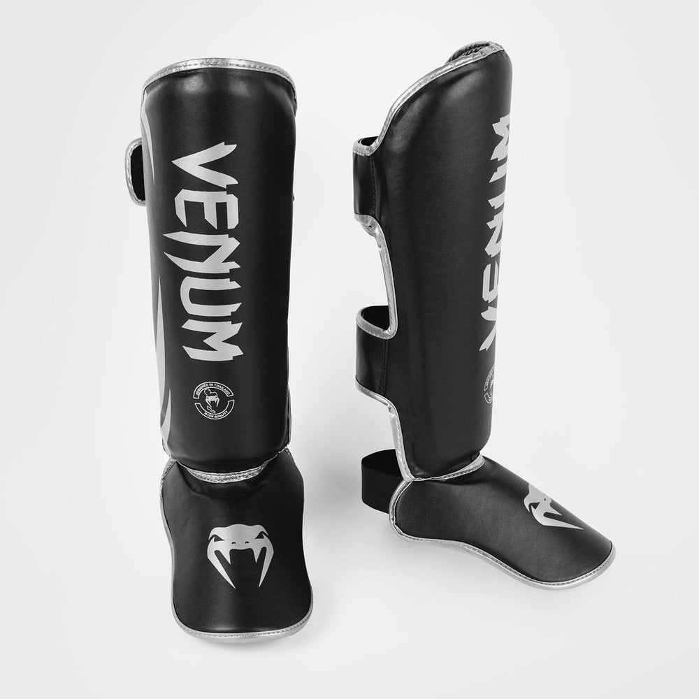 Шингарды Venum Challenger Черно/Серебряные