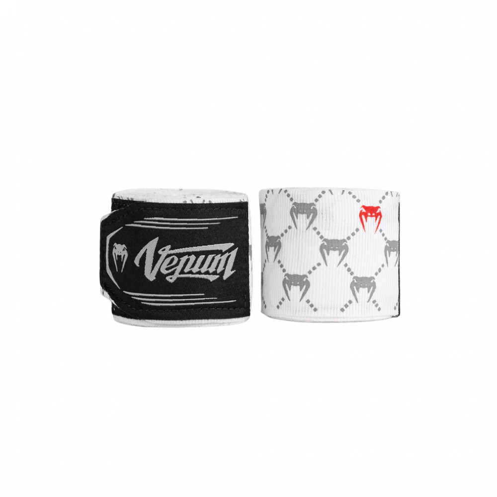 Бинты боксерские Venum Monogram Белые 2,5м