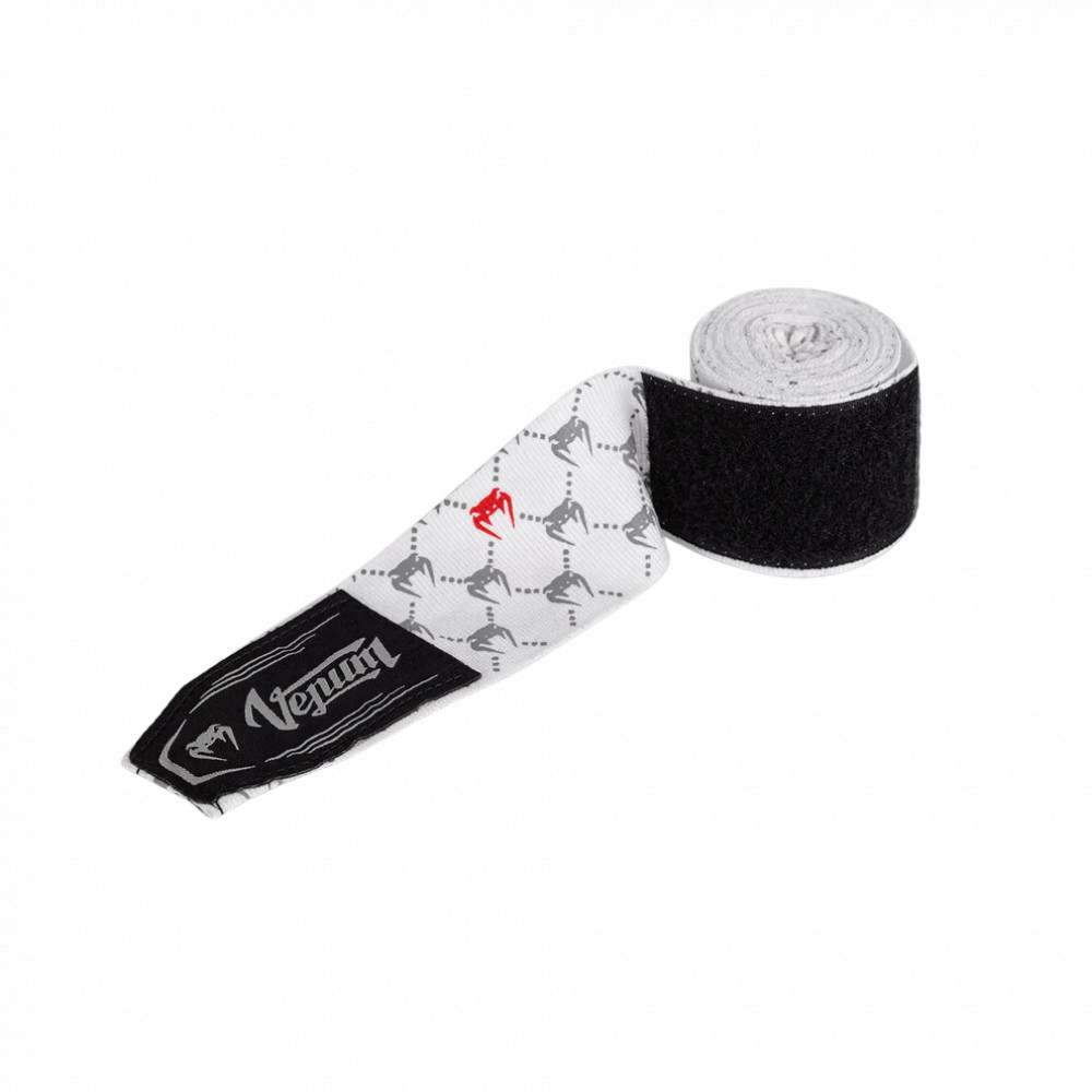 Бинты боксерские Venum Monogram Белые 2,5м