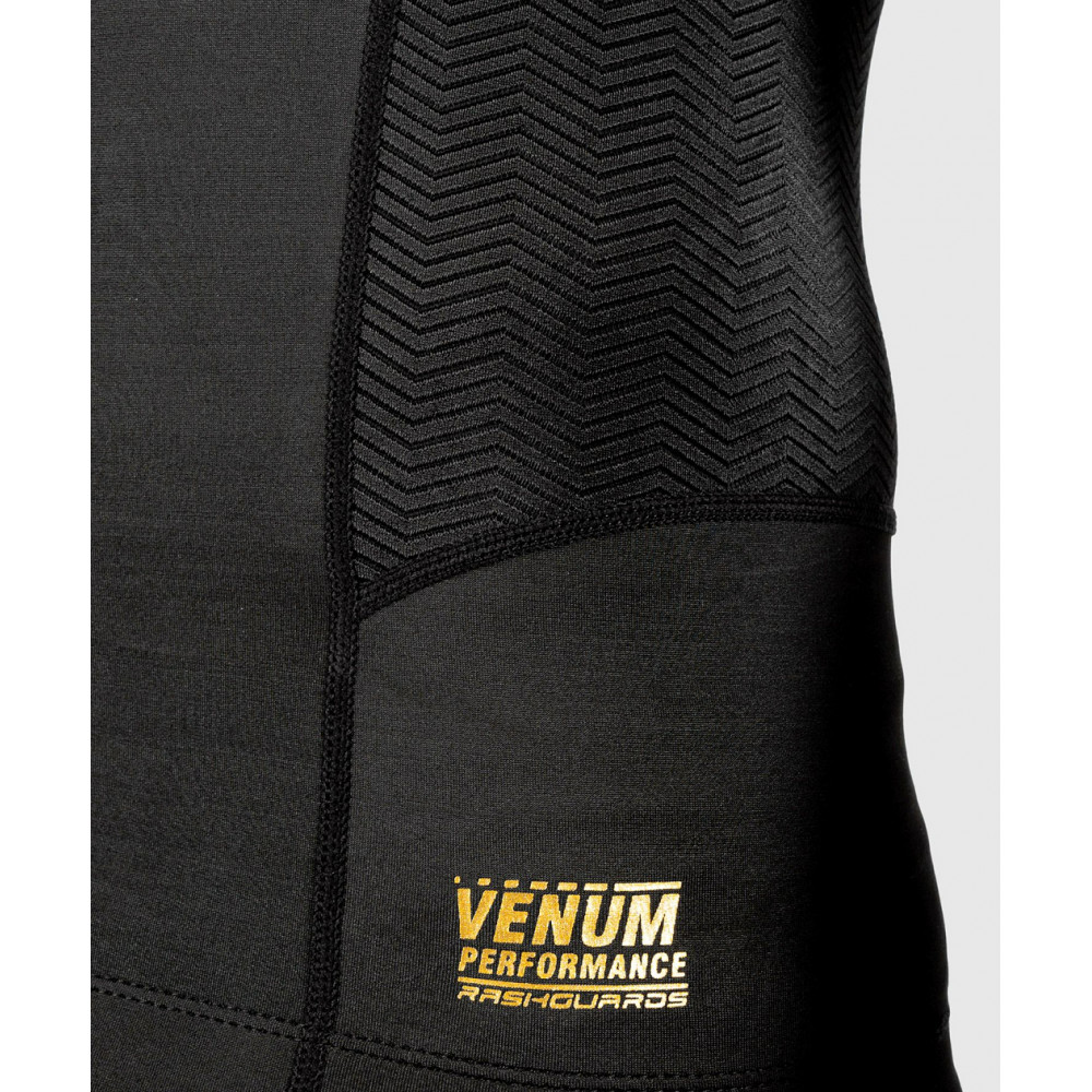 Рашгард Venum G-Fit Черно/Золотой с длинным рукавом