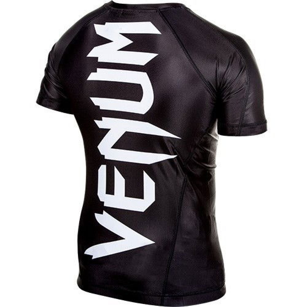 Рашгард Venum Giant Черный с коротким рукавом