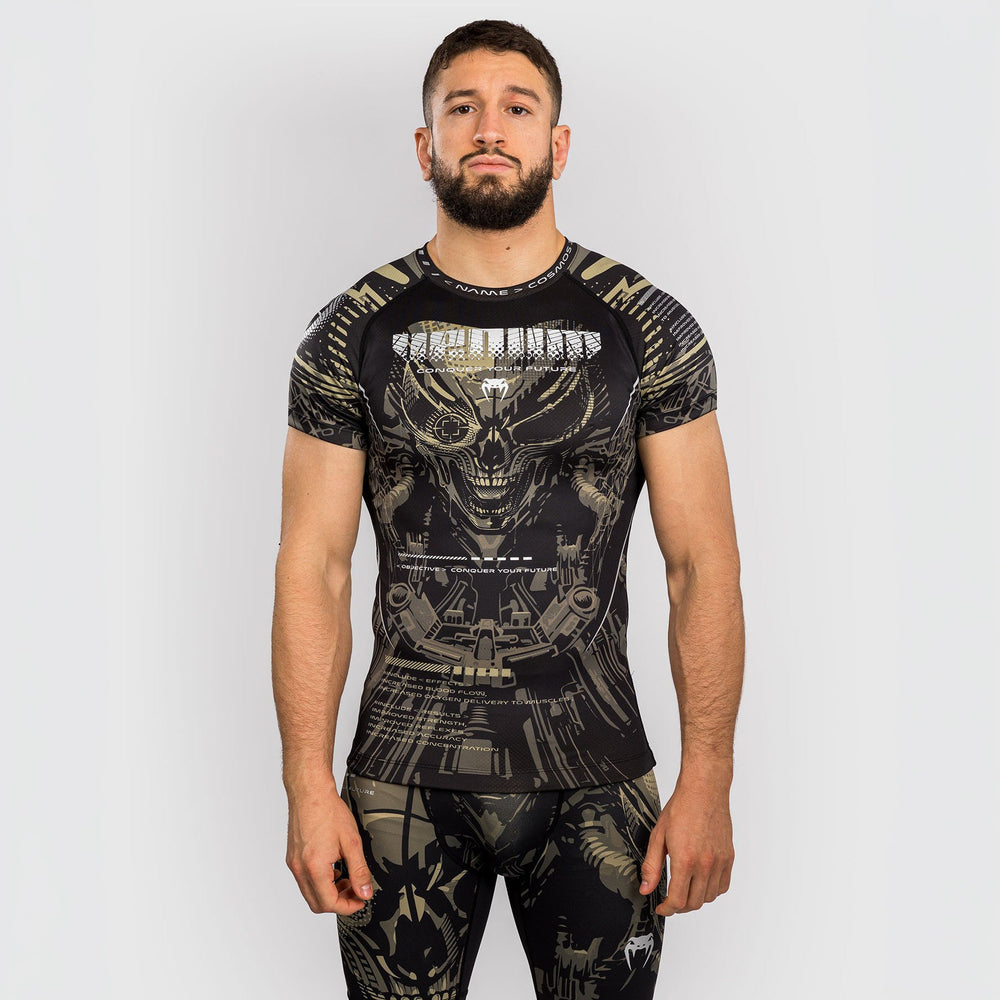 Рашгард с коротким рукавом Venum Invader Черный