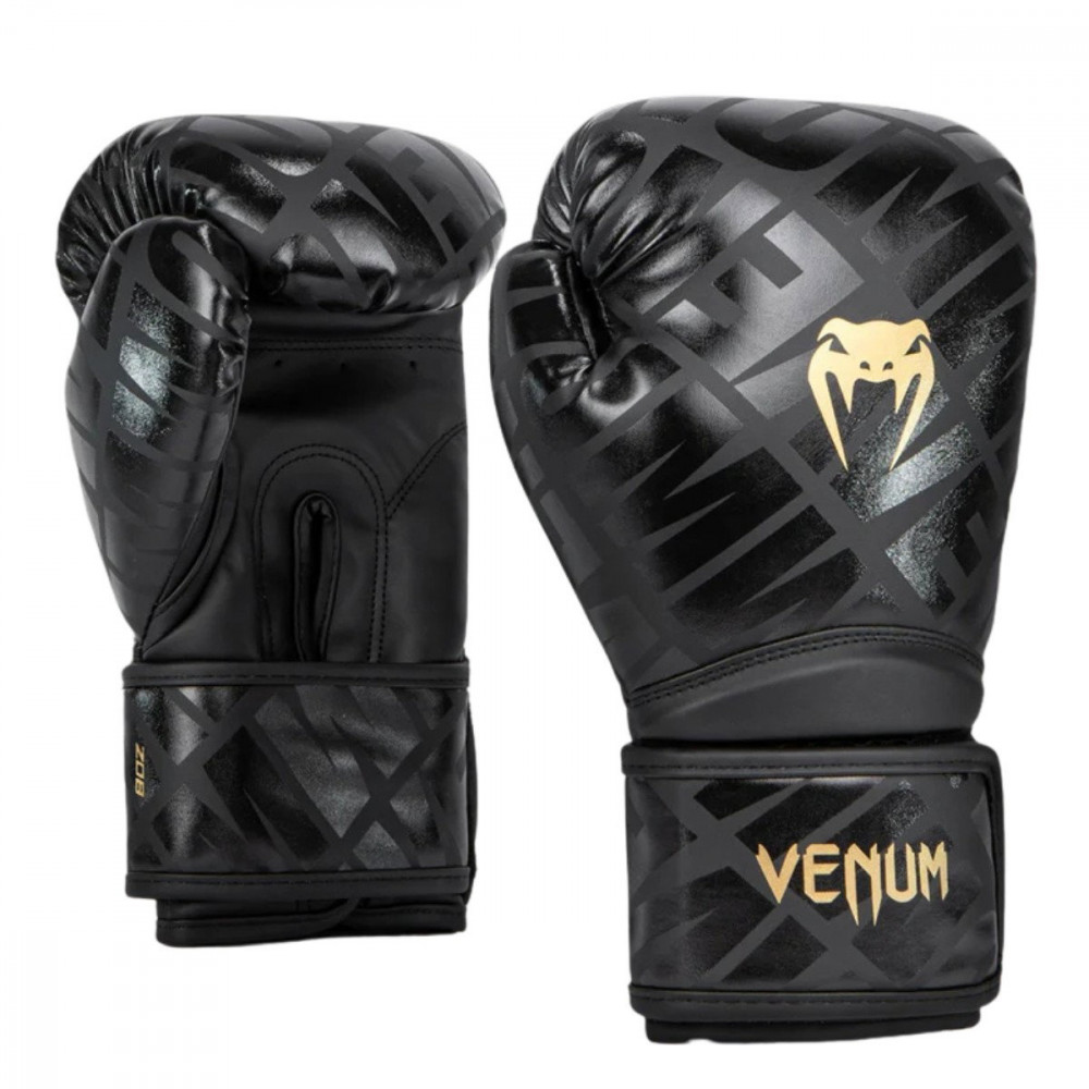 Детские боксерские перчатки Venum Contender 1.5 XT Черно-золотые