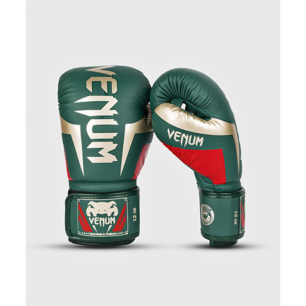 Перчатки боксерские Venum Elite Green Special Edition