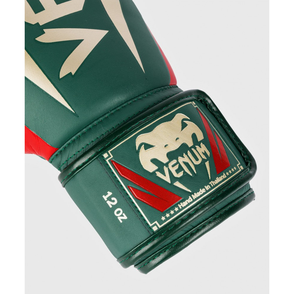 Перчатки боксерские Venum Elite Green Special Edition