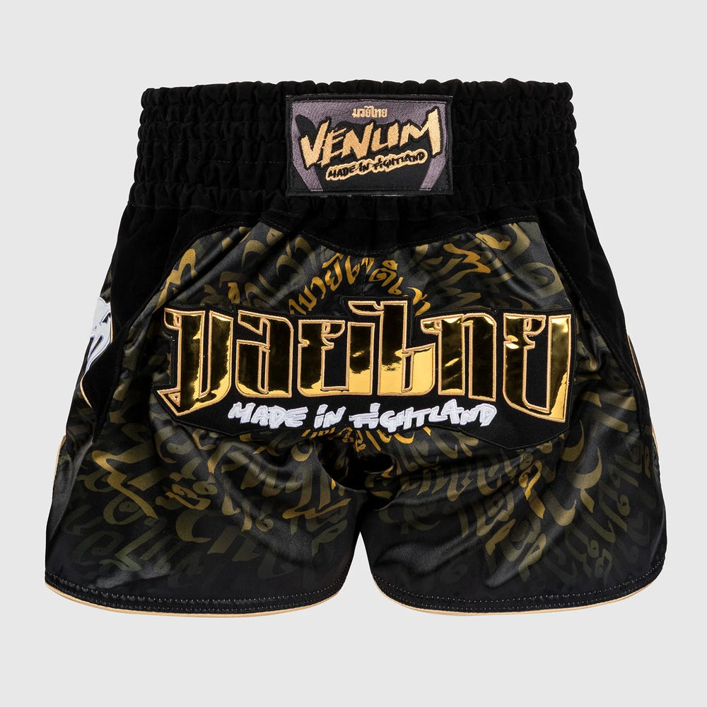 Шорты Venum Attack Muay Thai Shorts Черно-золотые