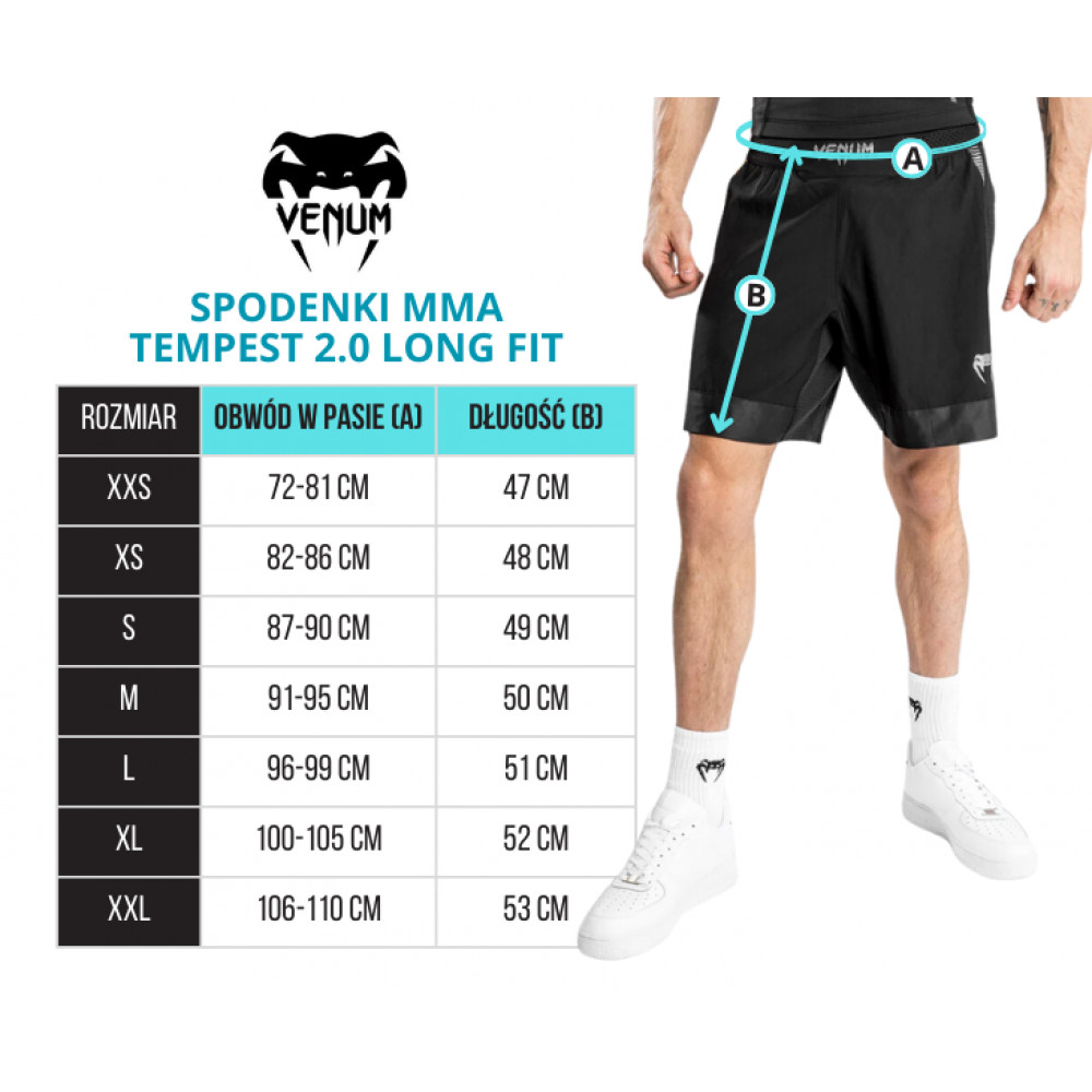 Шорты для MMA Venum Tempest Черно-серые