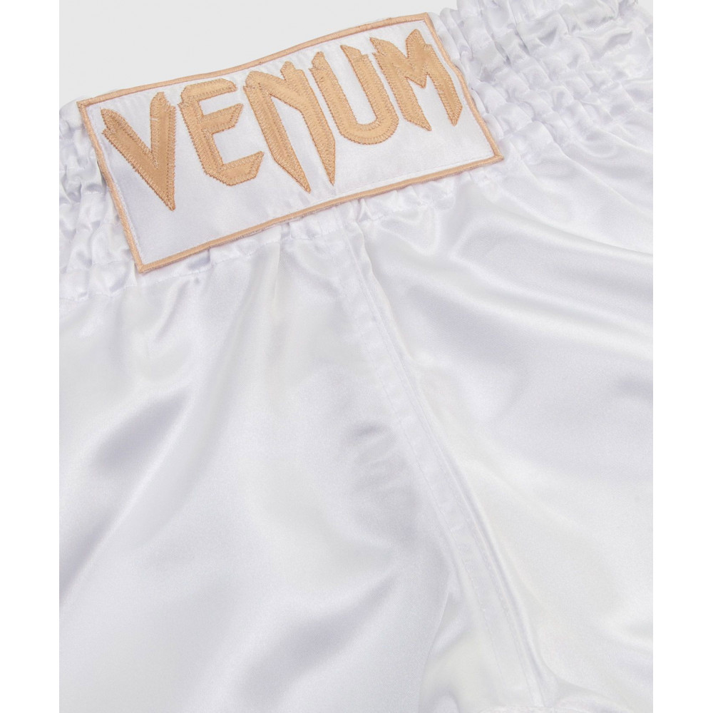 Шорты для Муай Тай Venum Classic бело-золотые