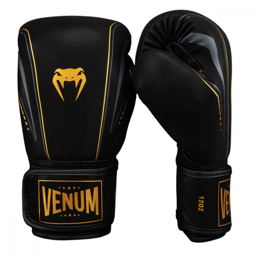 Боксерские перчатки Venum Streamline Черно/Золотые