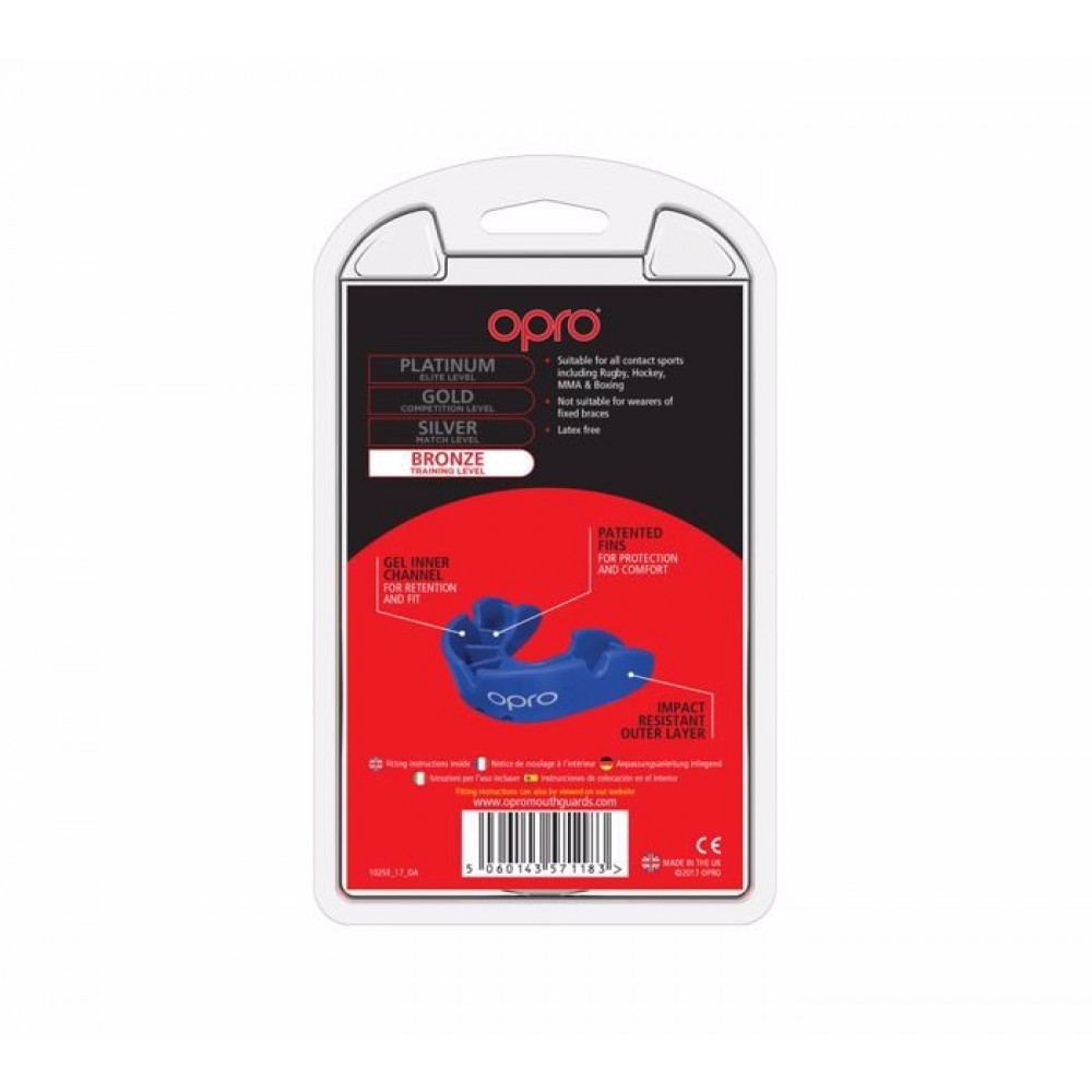 Капа Opro Bronze синяя