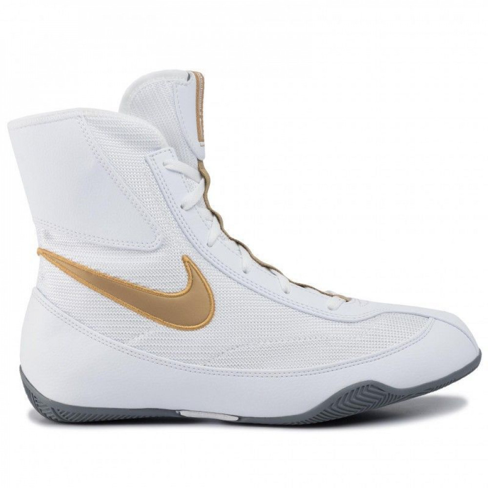 Боксерки Nike Machomai Mid 2 Бело-золотые