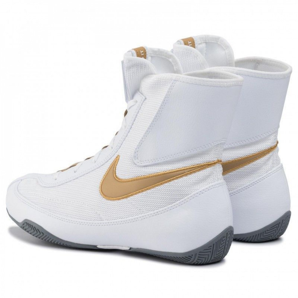 Боксерки Nike Machomai Mid 2 Бело-золотые