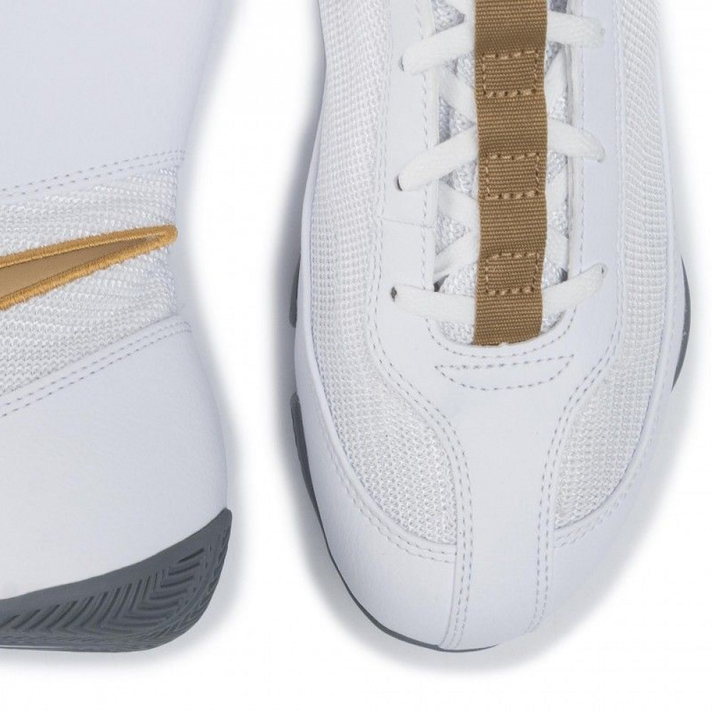 Боксерки Nike Machomai Mid 2 Бело-золотые