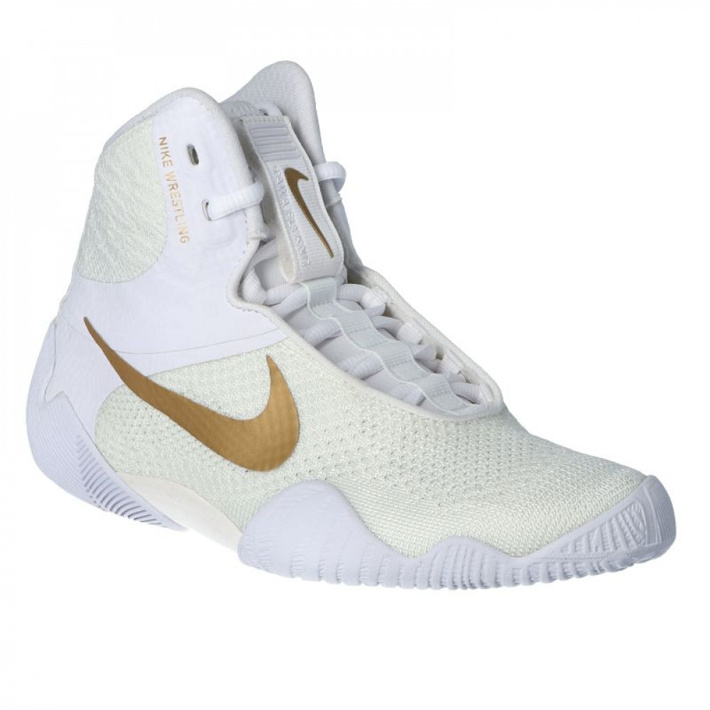Борцовки NIKE TAWA Бело-золотые
