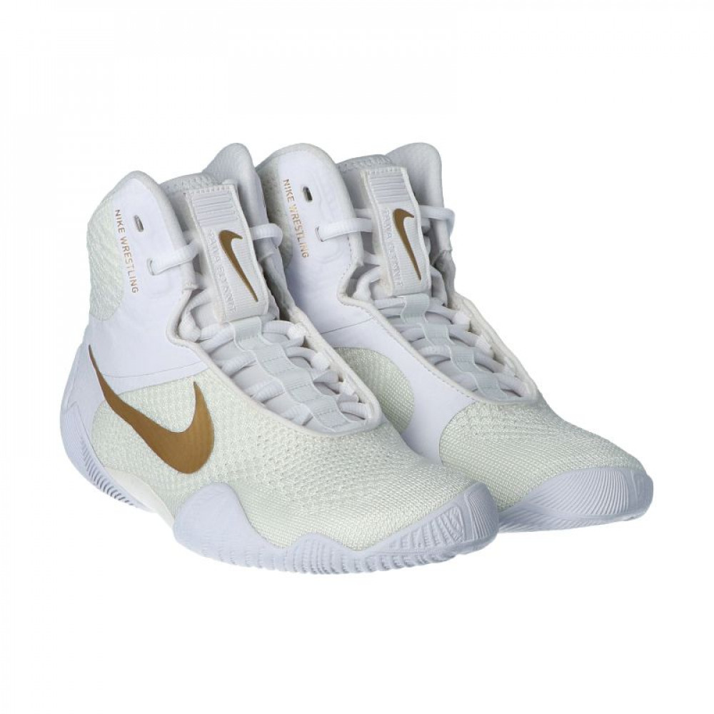 Борцовки NIKE TAWA Бело-золотые